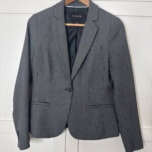 Banana Republic Womens Size: 4 Mini Check Color Geometric Blazer